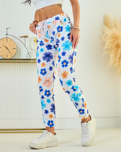 Royalfashion Női virágmintás szövetnadrág