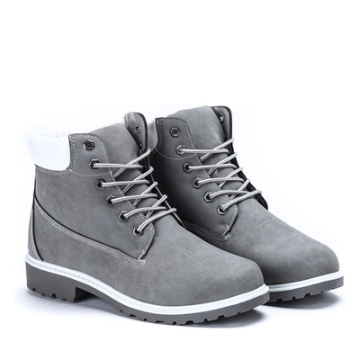 Ocieplane trapery w kolorze szarym Ellea - Obuwie