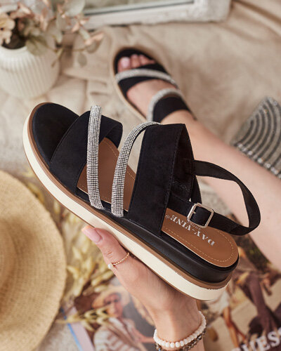 Royalfashion Női Obissa alacsony sarkú szandál