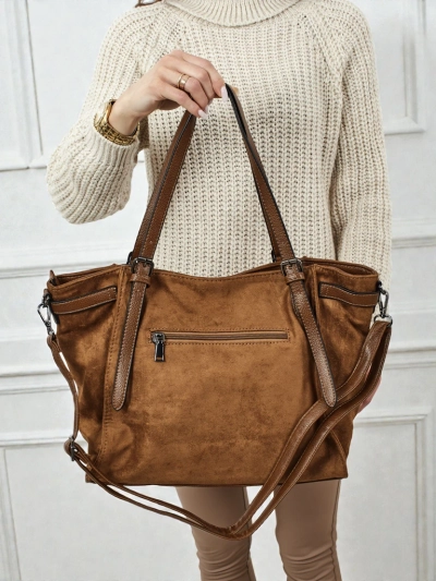 Daville női shopper táska öko-velúrbőrből