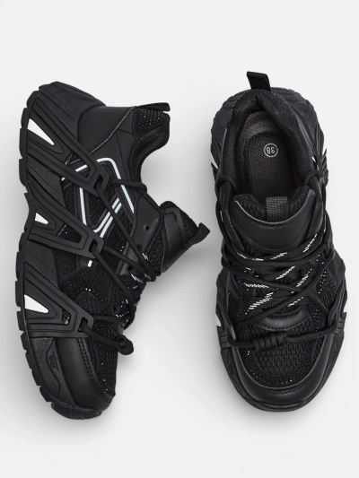 Athena fekete női szintetikus sport sneakerek mindennapi használatra