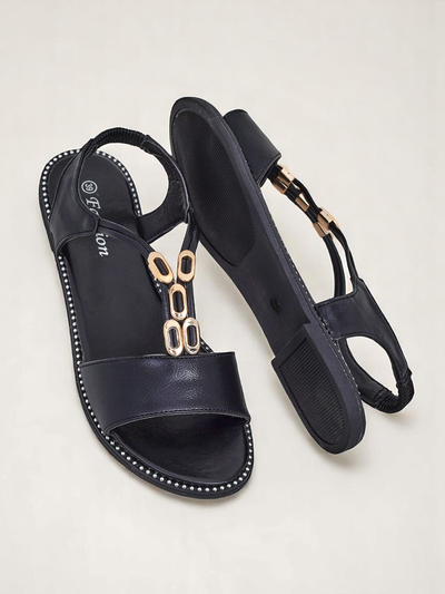 Royalfashion női szandál díszes pántokkal Siena Glow