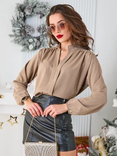 Royalfashion Női ing strasszkövekkel
