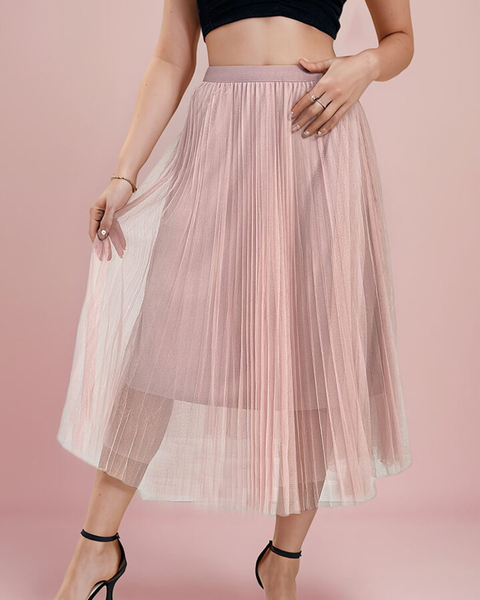 Royalfashion Női dupla rétegű midi szoknya