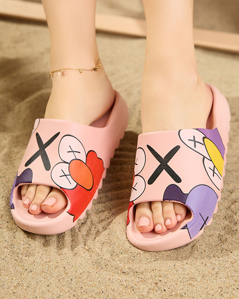 Elmino rózsaszín női papucs - Lábbeli