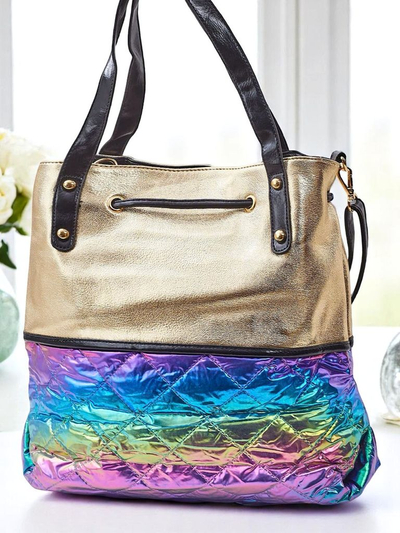 Royalfashion Nagyméretű női kézitáska Golden Luxe Shopper