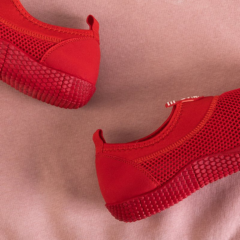 Dominga női piros hálós cipő cipőkön - cipő