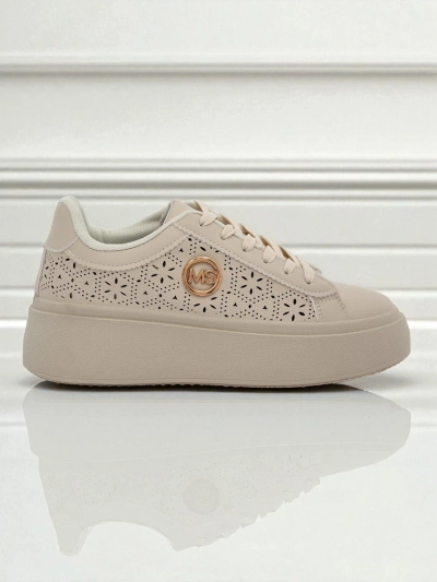 Aurelia Bézs Platform Sneakers Royalfashion Öko Bőr