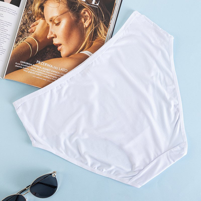 Fehér női bugyi PLUS SIZE alsónadrág - Fehérnemű