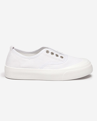 OUTLET Női fehér tornacipő vastagabb talppal Askol- Cipők