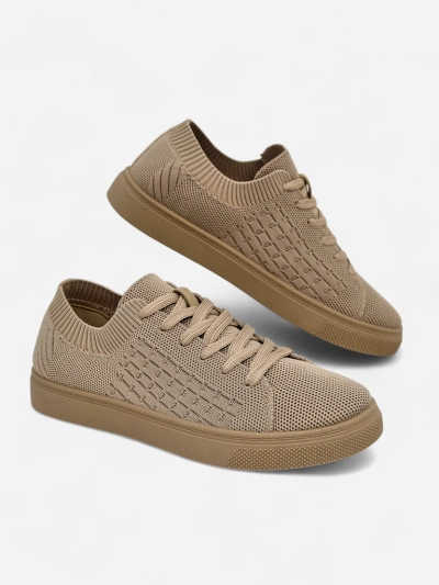 Royalfashion Livia Classico Világosbarna Trivium Női Sneaker Szövet