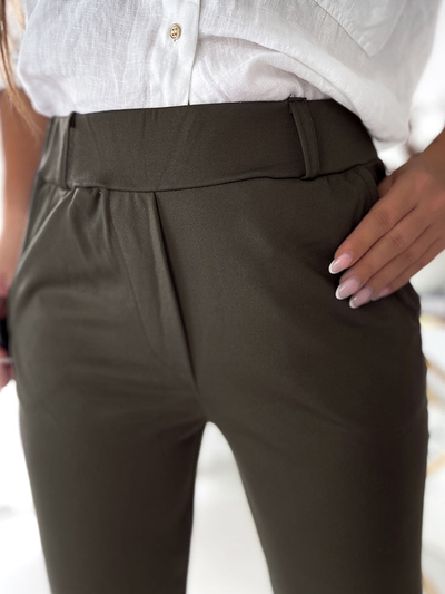 Royalfashion Khaki női teggings nadrág