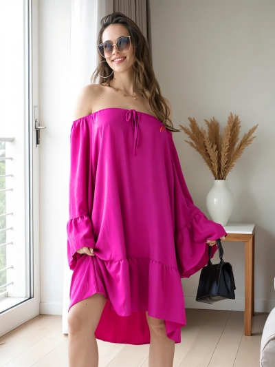 Royalfashion Női ruha spanyol stílusban fodrokkal, oversized