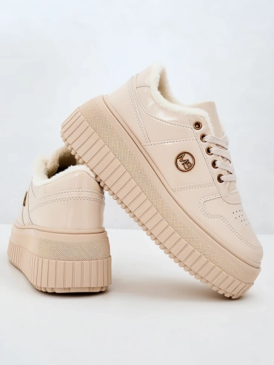 Royalfashion Melegített női tornacipő szőrmével Rozit