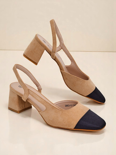 Royalfashion Női alacsony sarkú pumpák díszes orral Eleganzo