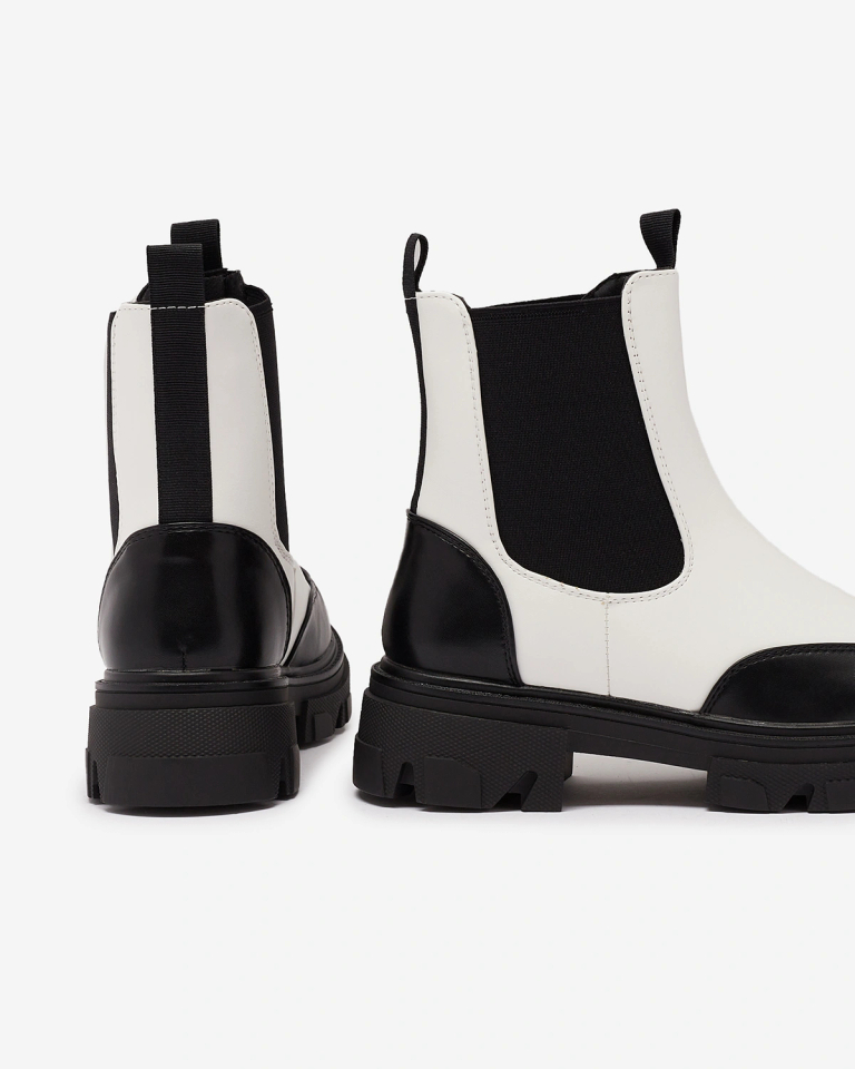 Royalfashion Fehér női Userrus csizma