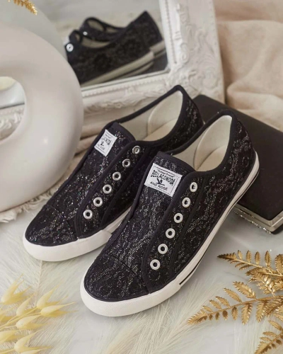 Royalfashion női Imilla brokátos tornacipő