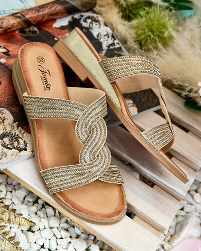 Royalfashion női Aorra alacsony sarkú flip-flopok