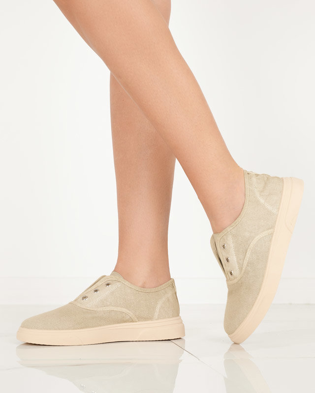 OUTLET Női bézs bebújós tornacipő Robua- Footwear