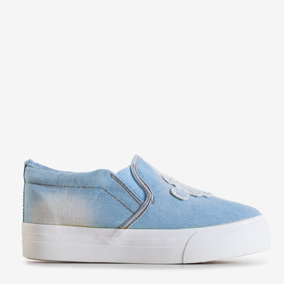 Kék női tornacipő a Boatik platformon - lábbeli