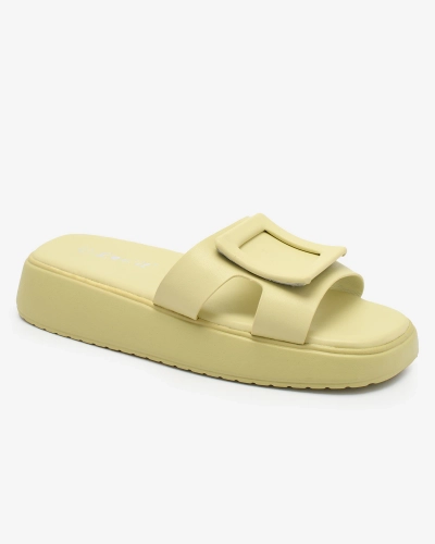 Royalfashion Világoszöld női flip-flopok csattal Ocurary