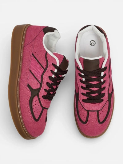 Luna rózsaszín ökológiai női sneakerek mindennapi használatra