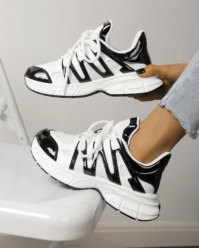 Royalfashion Női sportos sneakers vastag talpon Loness