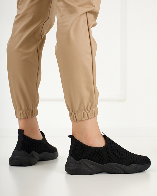 Fekete női bebújós sportcipő Rulinso - Lábbeli