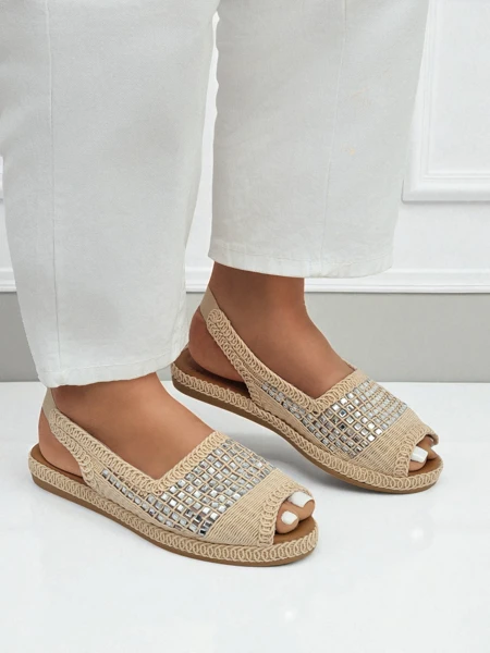 Női espadrille szandál strasszkövekkel Belle Sparkle