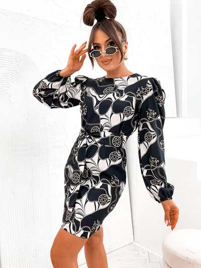 Royalfashion női ruha dekoratív mintával