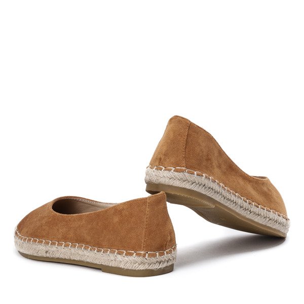 Brązowe espadryle Mellow - Obuwie
