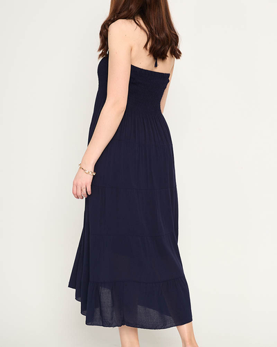 Navy midi ruha PLUSZ MÉRET - Ruházat