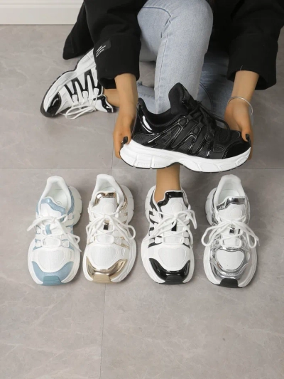 Royalfashion Női sportos sneakers vastag talpon Loness
