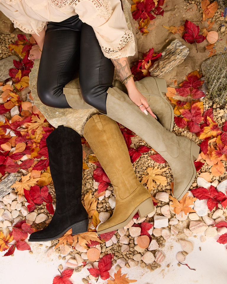 Royalfashion Bézs női szigetelt csizma Comfy Elegance