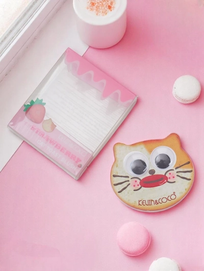 Kevin&Coco Cat Toast Blush Púder Rózsaszín Eper