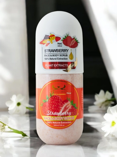 Arctisztító és testradír Eper 300ml