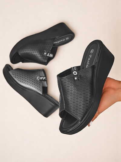 Royalfashion Női ékpántos Luna Wedge papucs