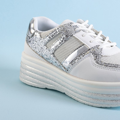 Fehér női Poppaea platform sportcipő - cipő