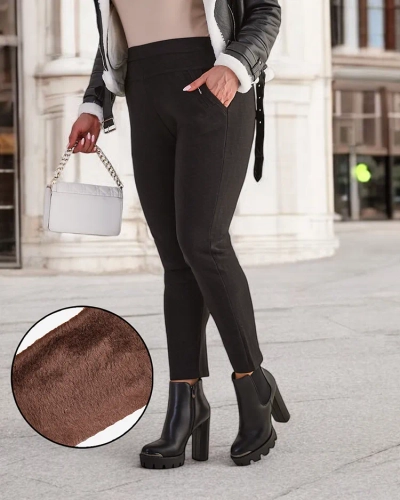 Royalfashion Melegített női teggings nadrág PLUS SIZE