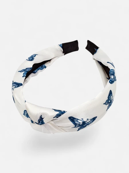 Royalfashion Kockás hajpánt pillangókkal, Butterfly Weave