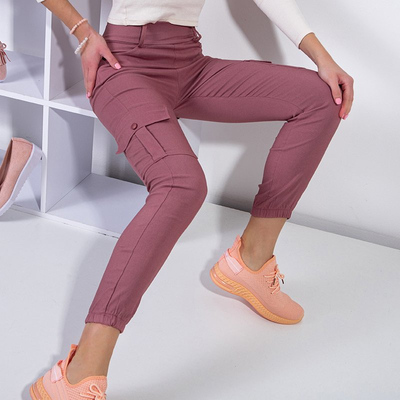 Női rózsaszín rakománynadrág - Ruházat