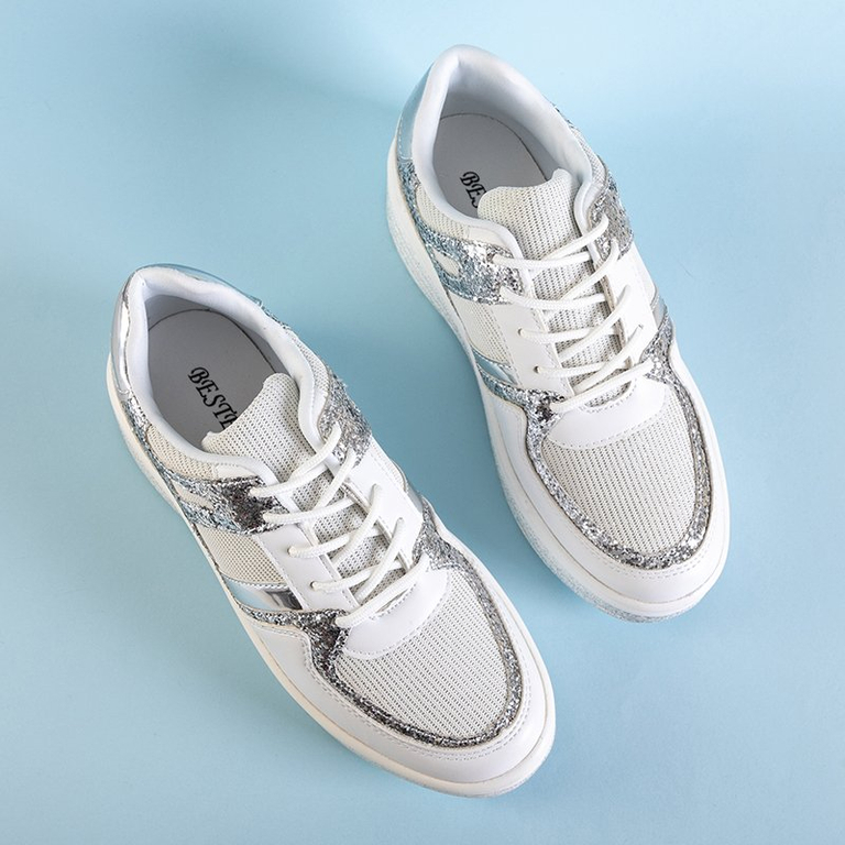 Fehér női Poppaea platform sportcipő - cipő