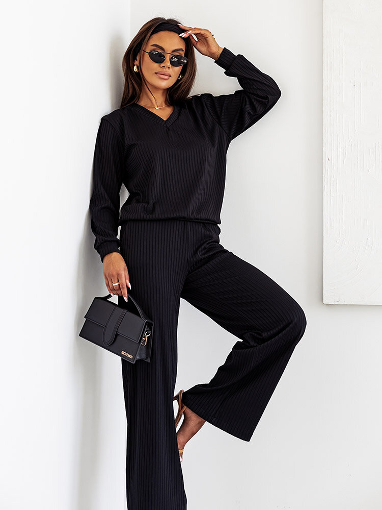 Royalfashion női bordázott pamut szett