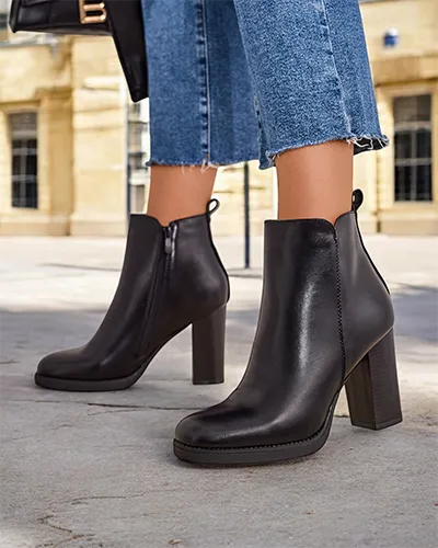 Royalfashion Női bokacsizma magas száron Erozi