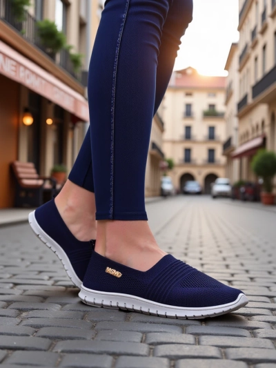 Royalfashion Női sport mokaszin Sortpes