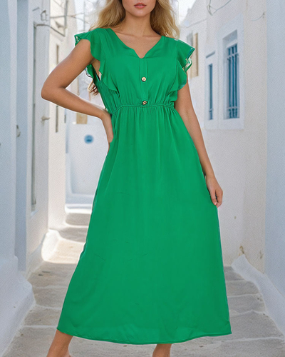 Royalfashion Női midi ruha gombokkal