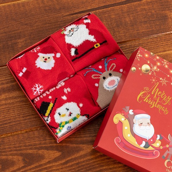 Gyermek karácsonyi zokni 4 / csomag - Zokni