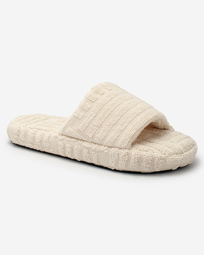 Royalfashion Bézs női szövet flip-flop Tylles