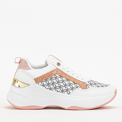 Rózsaszín és fehér női sportcipő Weniso tornacipő - Lábbeli