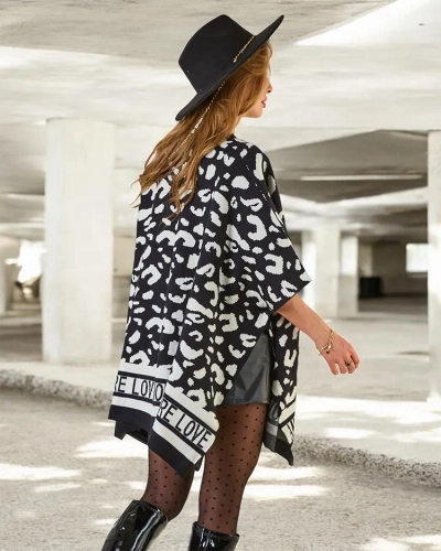 Royalfashion Női print poncsó